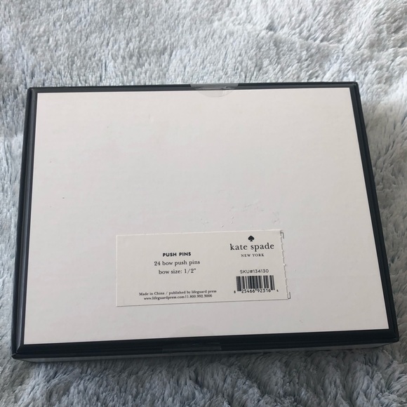 NWT Kate Spade gold bow push pins - Picture 2 of 3